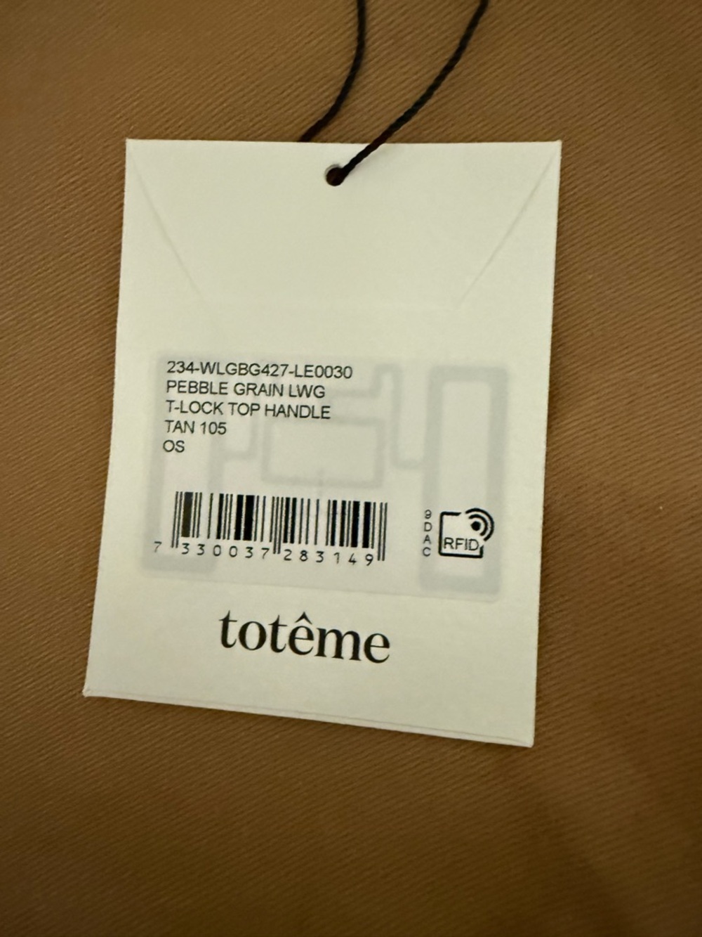 Toteme tan Pebbled Leather Shoulder Bag - Picture 11 of 16